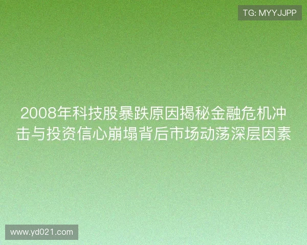 2008年科技股暴跌原因揭秘金融危机冲击与投资信心崩塌背后市场动荡深层因素